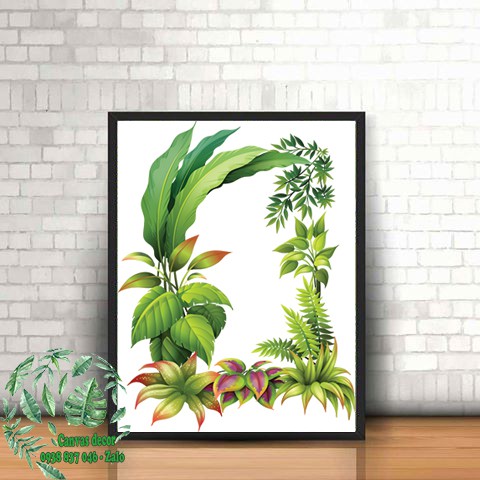 Tranh canvas treo tường Tropical Leaf