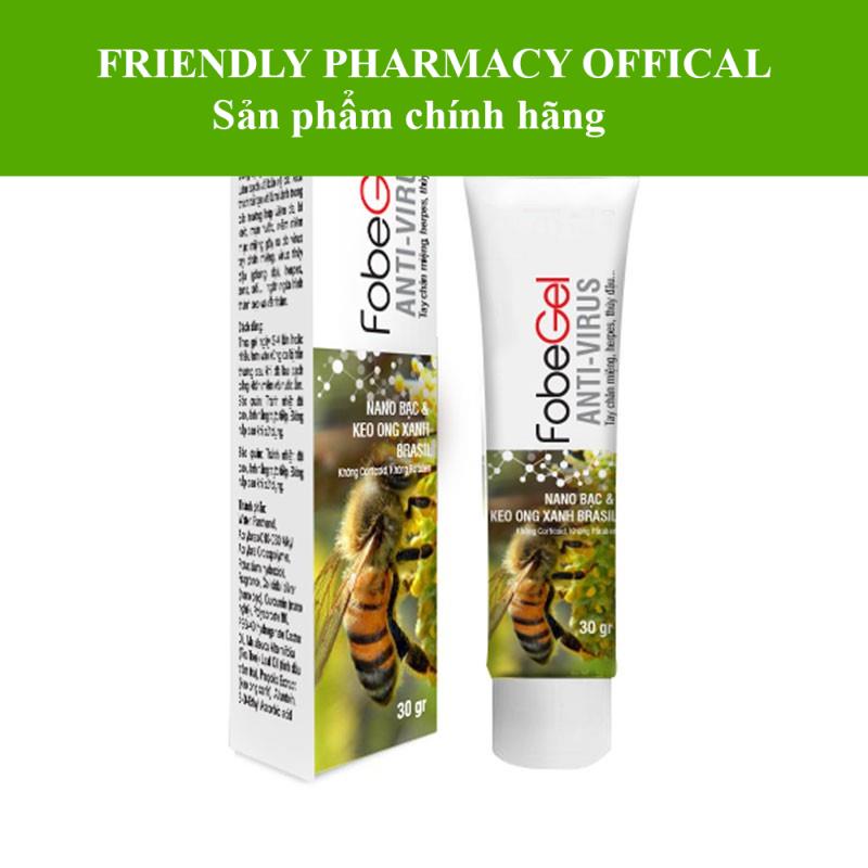 Fobe Gel – Anti virus, Hỗ trợ làm lành da do thủy đậu,chân tay miệng, zona (Tuýp 30gr)