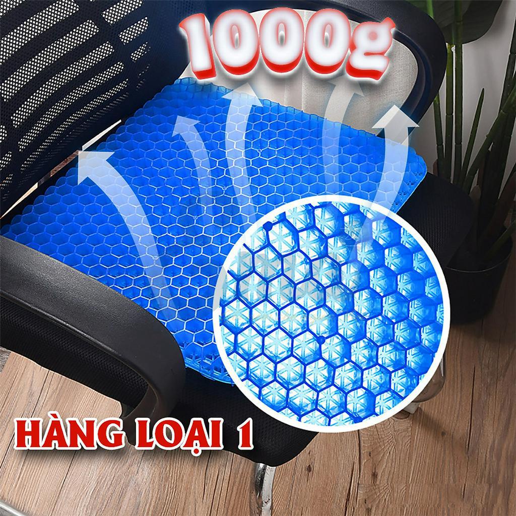 NỆM LÓT GHẾ NGỒI Ô TÔ, XE MÁY, GHẾ VĂN PHÒNG MÙA HÈ, DẠNG GEL SILICON ĐỘ ĐÀN HỒI CAO, THÔNG THOÁNG GIẢM NHIỆT