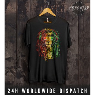 Áo thun nam in hình 
sư tử Bob Marley