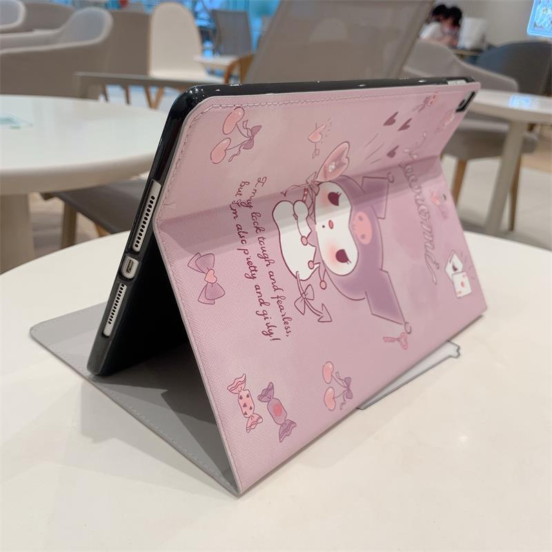 Ốp máy tính bảng họa tiết hoạt hình Melody Kuromi dễ thương cho IPAD MINI 1/2/3/4/5/6 IPAD 5/6/7/8 IPAD 10.2/10.5 INCH