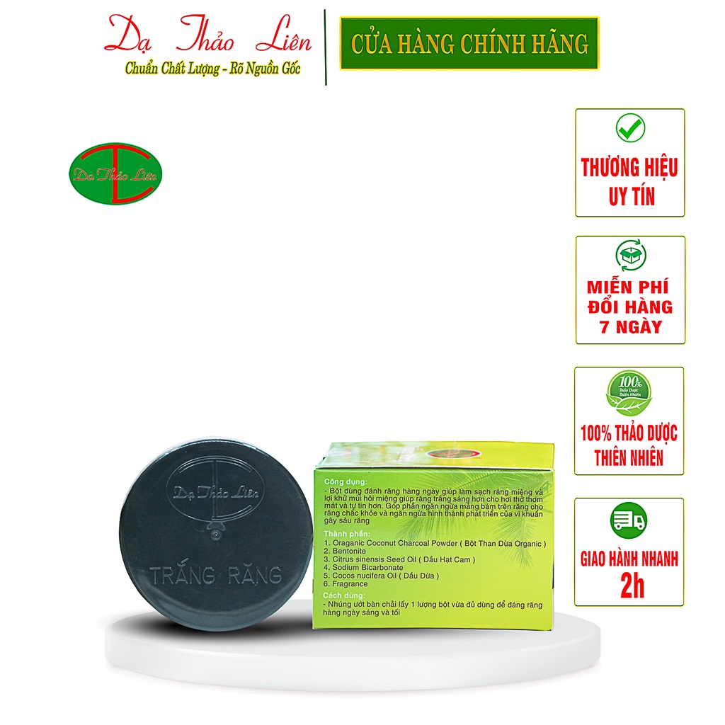 Trắng Răng Dạ Thảo Liên 100% Thảo Dược Thiên Nhiên 25g | 100% Natural Herbal Teeth Whitening 25g