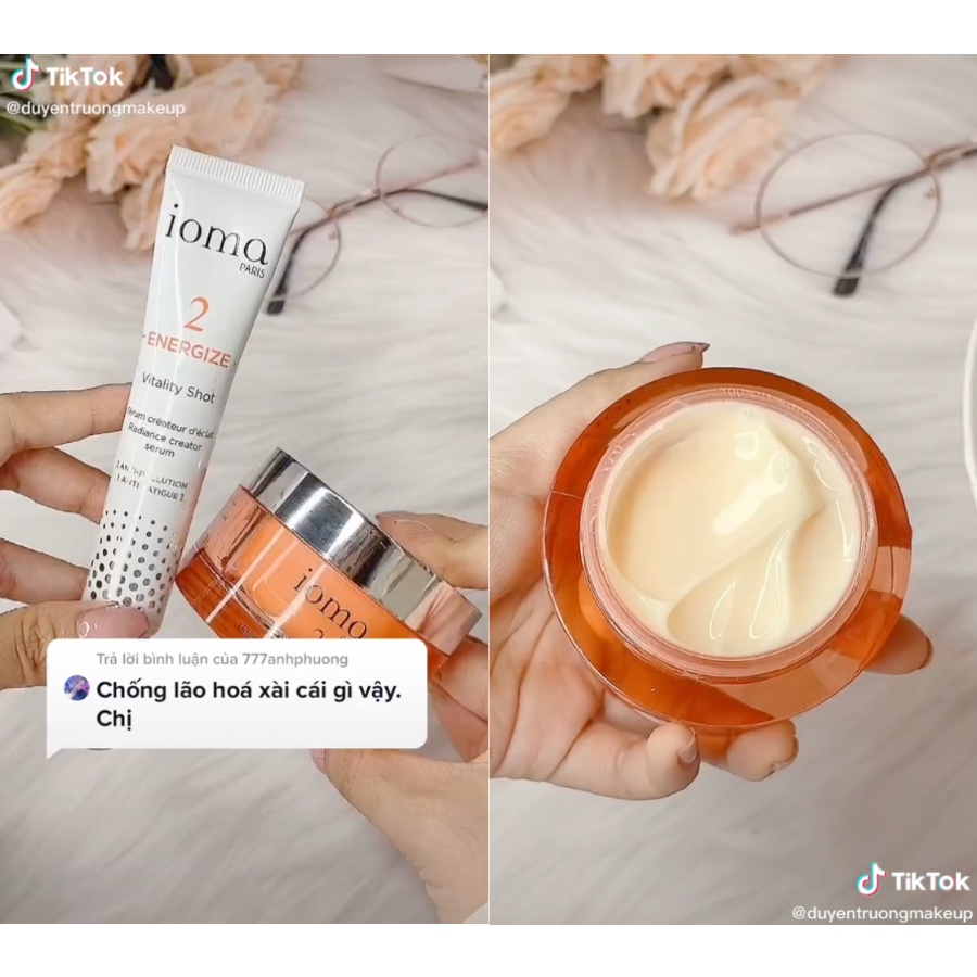 Mặt nạ ngủ tái tạo, phục hồi &amp; chống lão hóa IOMA PARIS Vitality Sleeping Mask 50g