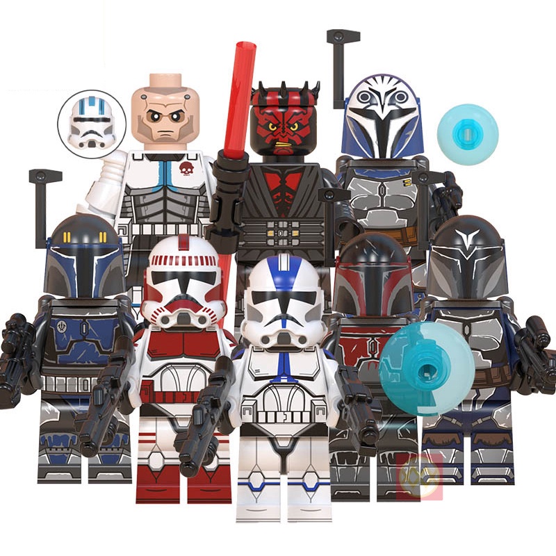 Bộ 8 nhân vật minifigures Star Wars WM6098