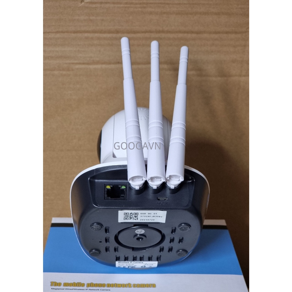Camera Gulink trong nhà 3 râu bắt sóng mạnh có cổng LAN hình ảnh FHD 1080p , 11LED đàm thoại 2 chiều