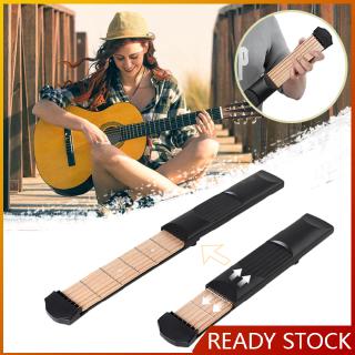 Portable Pocket Acoustic Guitar Practice Tool Chord Trainer 6 String 6 Fret Model for Beginner