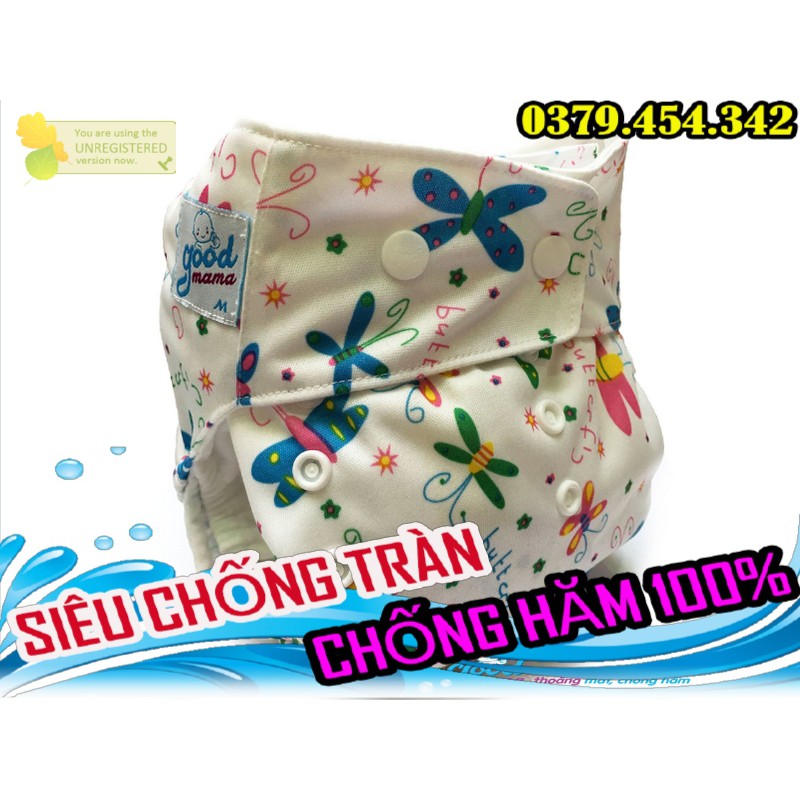 Bỉm vải , Tã vải Ban đêm, Ban ngày goodmama size M(3-13kg) L (10-20kg)