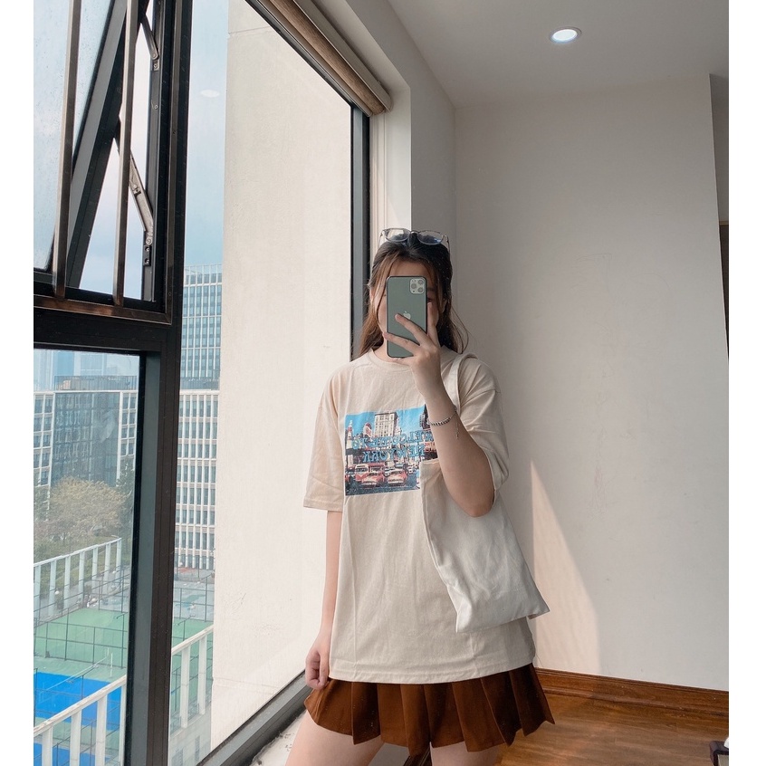 Áo Thun 3158 Welcome NY PEONYB Unisex [FREESHIP]  Phông form rộng tay lỡ in hình vintage, pull hàn quốc Ulzzang