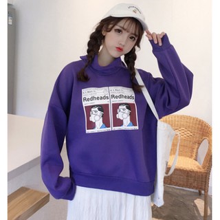 ÁO NỈ CỔ LỌ ULZZANG (KÈM ẢNH THẬT)