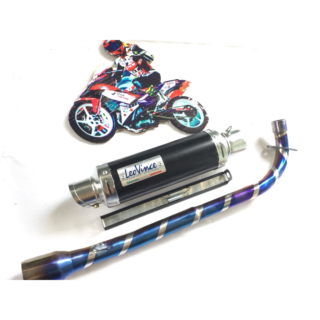 Pô leovince ĐEN cả cổ titan wave, cup, dream, 67, axelo, exciter 50cc, exciter, winer, sonic,...