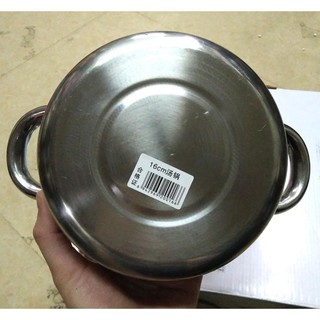 Nồi inox dày dặn size 16cm