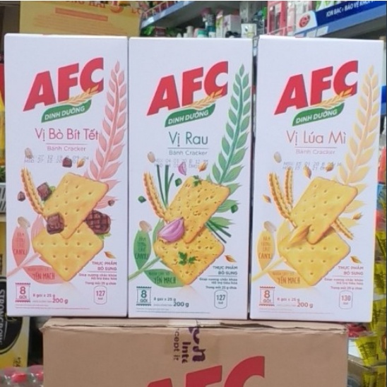 Bánh Qui Mặn AFC 200g(8 Gói*25g)