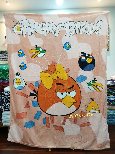 💯Mền lông 💯Thái Disney Angry Bird