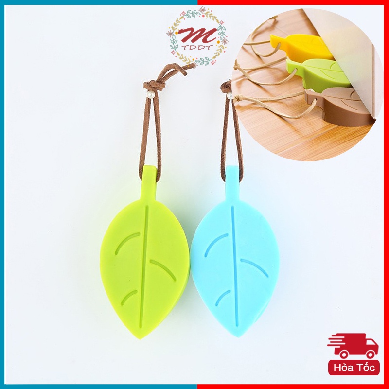 Miếng Chặn Cửa Chất Liệu Cao Su Chống Va Đập , Bám Dính Chặt Vào Nền, Hình Chiếc Lá - MTDDT