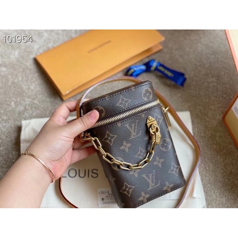Túi đeo chéo đựng điện thoại nữ thương hiệu Louis Vuitton LV da thật cao cấp
