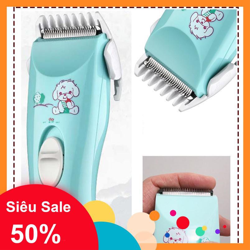 Tông đơ cắt tóc 💓SALE💓 Tông đơ cắt tóc cho trẻ clipper, cường độ tiếng ồn thấp, không làm tổn thương da 7163