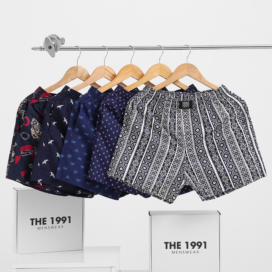 [Xả Kho - Giao Màu Ngẫu Nhiên] Quần Ngủ Nam THE 1991 Quần Đùi Nam Mặc Nhà
