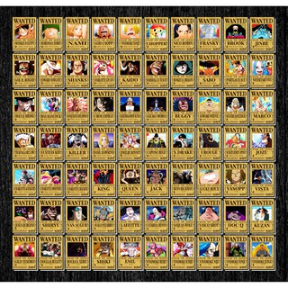 [Mã SR11JUNE5 giảm 20K đơn 50K] Tờ truy nã - Wanted Poster nhân vật One Piece - Khổ trung 20.3 cm x 28.7 cm