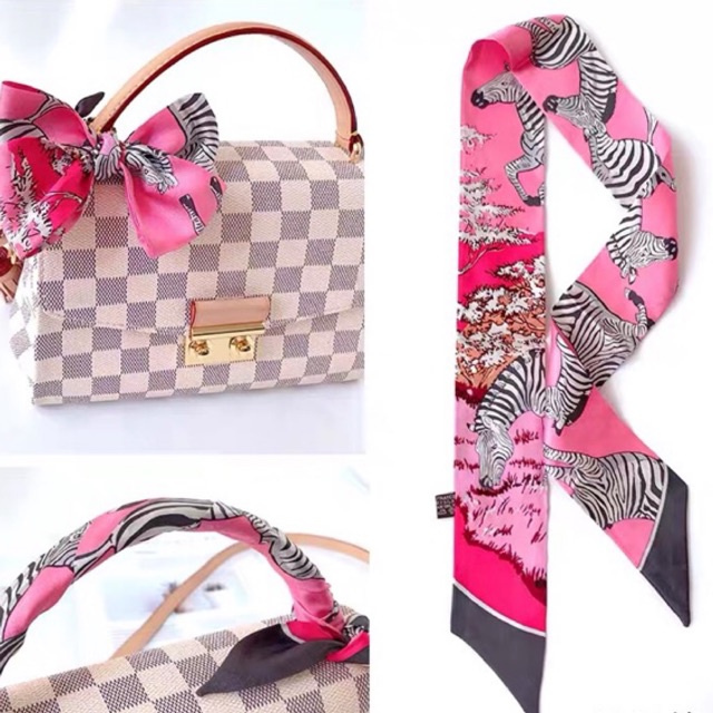 Khăn quấn túi xách in hình con ngựa vằn - Maben