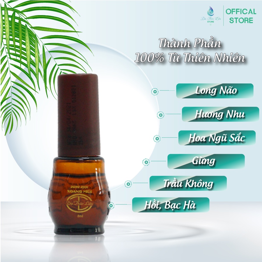 Dung dịch xoang mũi DẠ THẢO LIÊN 8ml giải quyết các vấn đề xoang, bảo vệ đường hô hấp