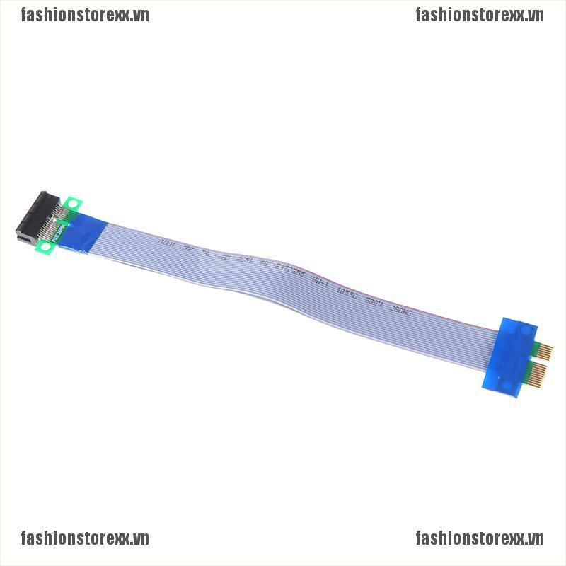 FASI PCI-E Express 1X Riser Card Extender Extension Ribbon Flexible Cable VN