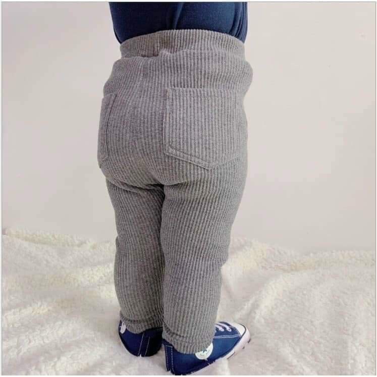 Quần Len Tăm Có 2 Túi Sau Cho Bé Trai / Bé Gái 9_19kg