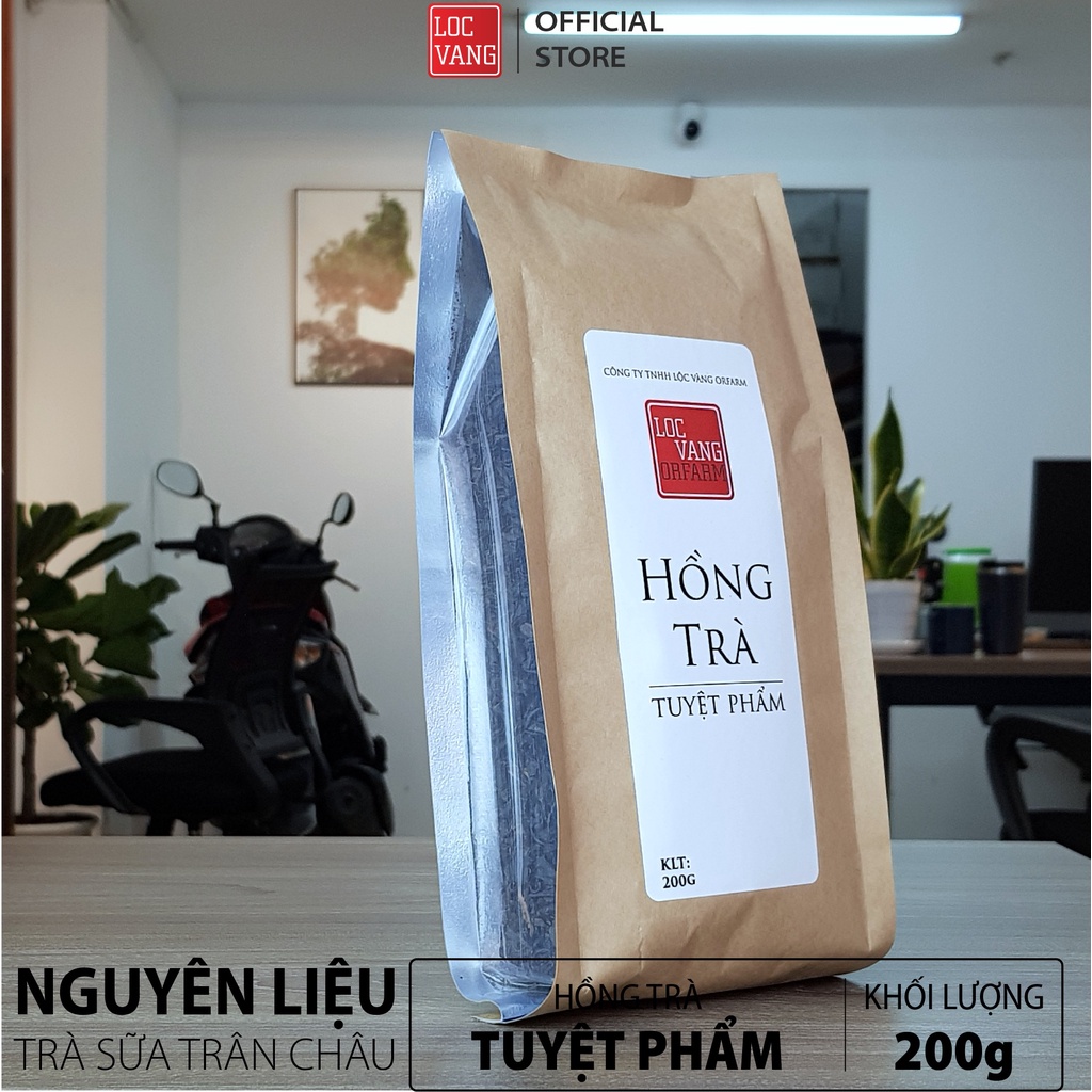 Hồng Trà, Trà Đen Nguyên Liệu Làm Trà Sữa Trân Châu Đường Đen TUYỆT PHẨM 200g