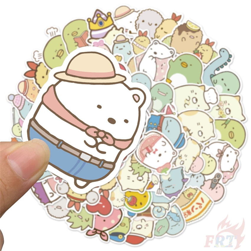Bộ 100 miếng dán hình nhân vật hoạt hình Sumikko Gurashi đáng yêu