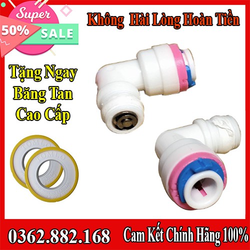 Van Một Chiều Nối Nhanh Máy Lọc Nước Ro, Nhựa Nguyên Sinh, Hàng Chính Hãng, Siêu Bền