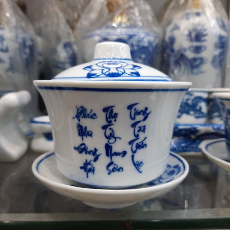Bát sâm uống trà