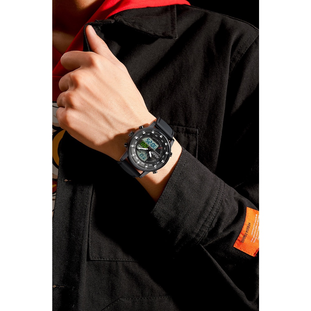 Đồng Hồ Nam JAH-136D Julius Hàn Quốc Điện Tử (Đen)