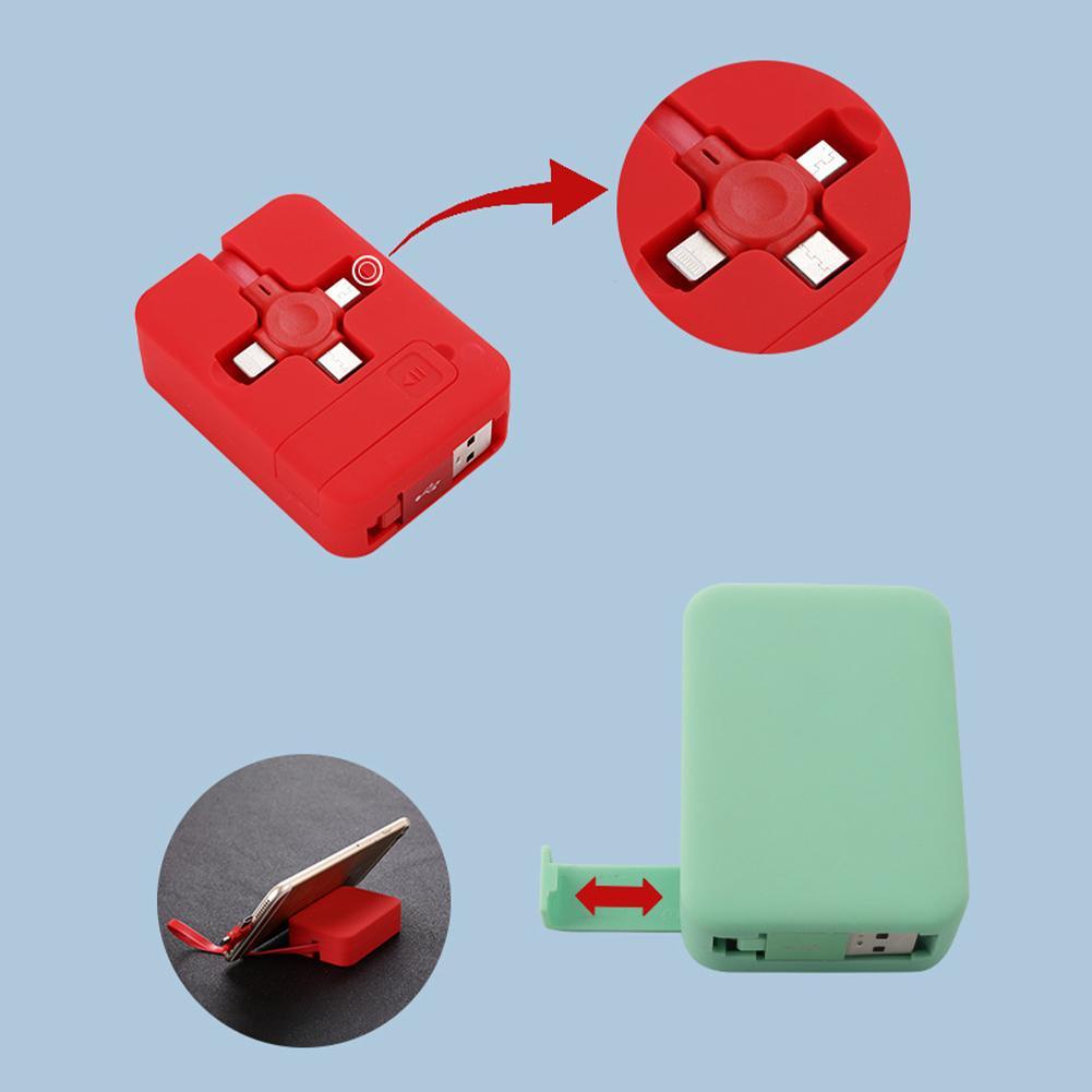 Cáp Sạc Điện Thoại Di Động Ba Trong Một Cổng Type c Có Thể Thu Gọn Cho Huawei Y0X1