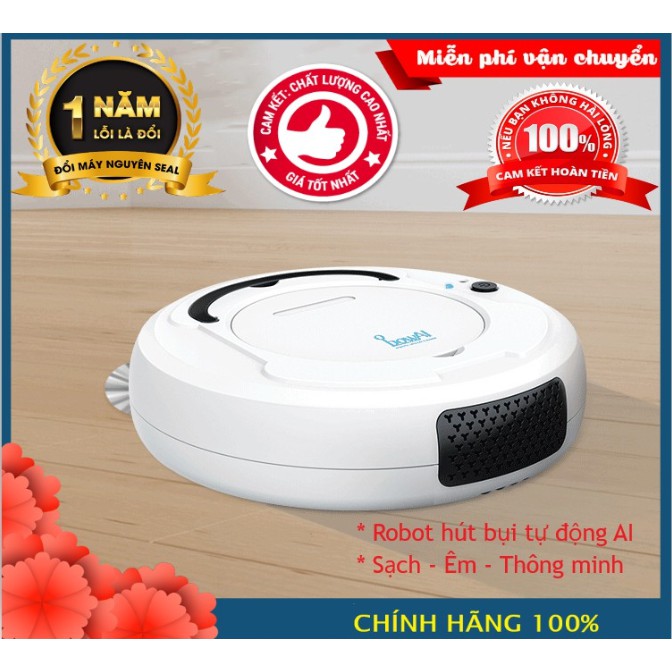 [Vận Chuyển Miễn Phí - Xả Kho 3 Ngày] ROBOT Tự Động Dọn Nhà Thông Minh BOWAI Công Nghệ AI Cao Cấp Tự Động Hút Bụi