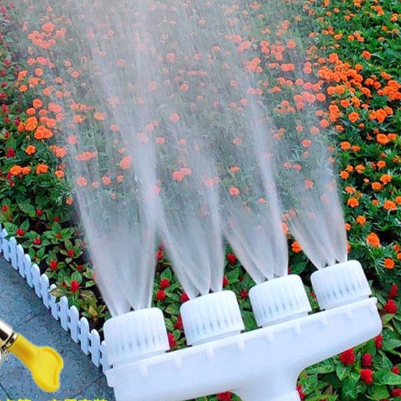 Đầu Vòi Xịt Loại Tăng Áp, Vòi phun nước đa năng phun sương tưới cây nông nghiệp 4 đầu bằng nhựa Cao Cấp #VOIPHUN