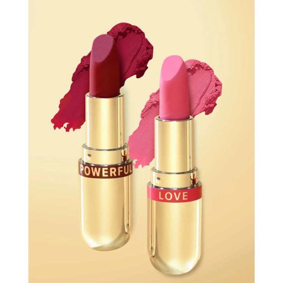 [Phiên Bản M.O.I x Golden Gift] Set 2 Son Thỏi Lì M.O.I Golden Gift Mini Matte Lipstick