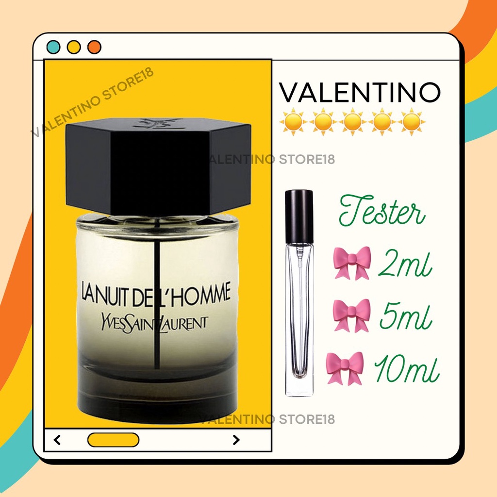 -𝑽𝒂𝒍𝒆𝒏𝒕𝒊𝒏𝒐-Mẫu Thử Nước Hoa YSL La Nuit De L'homme 5ml/10ml/20ml