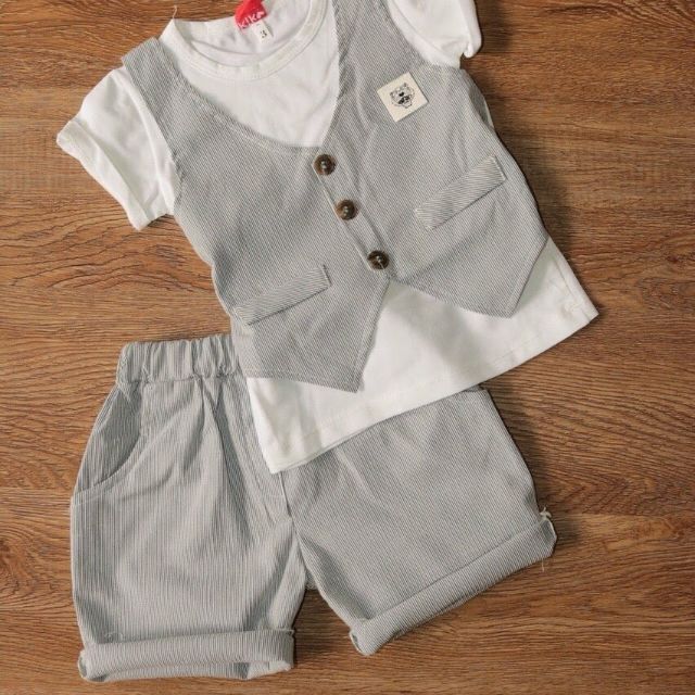 Combo 2 set vest bé trai