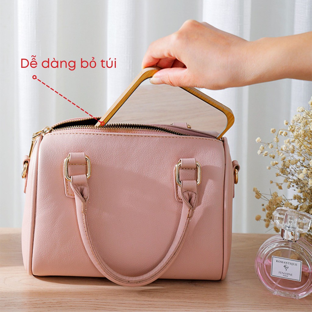 Gương Gỗ Chữ Nhật Để Bàn Trang Điểm Vintage KEENGSTORE GGCN01