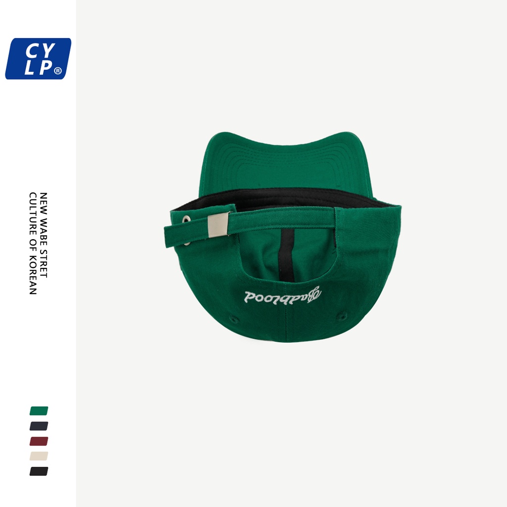 Nón Lưỡi Trai Mềm Thêu Chữ Phong Cách Đường Phố Hàn Quốc