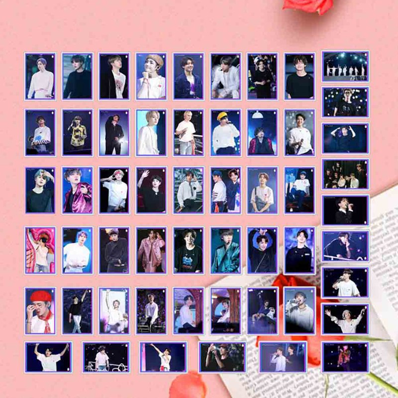 Hộp 54 thẻ ảnh lomo card nhóm nhạc Kpop Bts