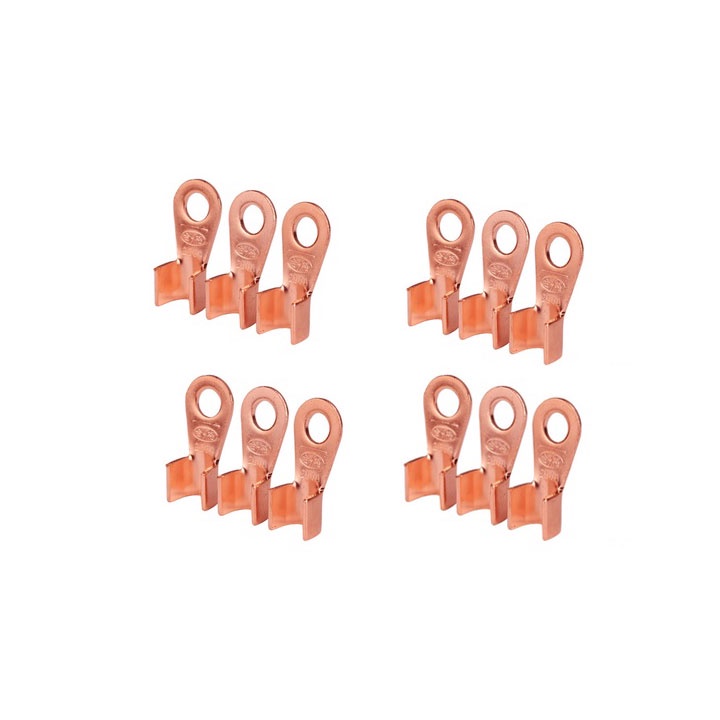 Đầu cos đồng đỏ, đầu cốt bấm dây điện nối bình ắc quy xe đạp điện, xe máy, cosse  OT-40A-50A