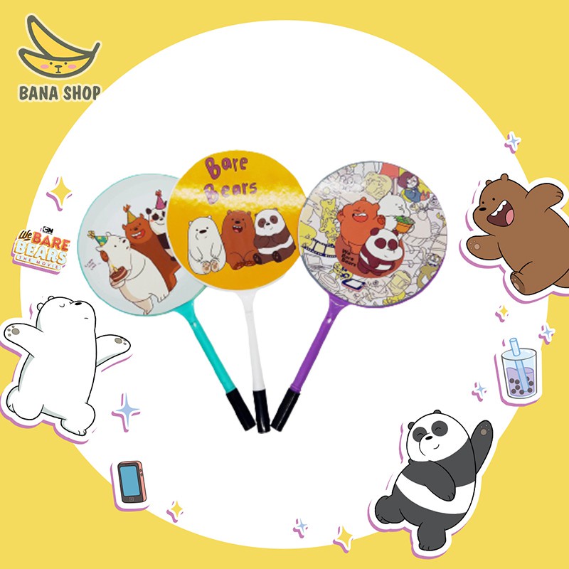 Bút bi hình quạt anh em gấu Chúng tôi là Gấu bare cute