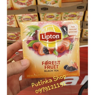 [Hàng có sẵn] Trà đen Lipton Nga nhiều vị (hộp 20 túi nhỏ)