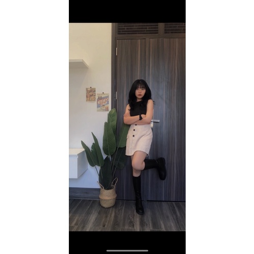 Boots Da Đen Trắng ( Có sẵn) | BigBuy360 - bigbuy360.vn