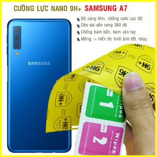 Dán cường lực dẻo nano mặt sau Samsung A7 2017, A7 2018