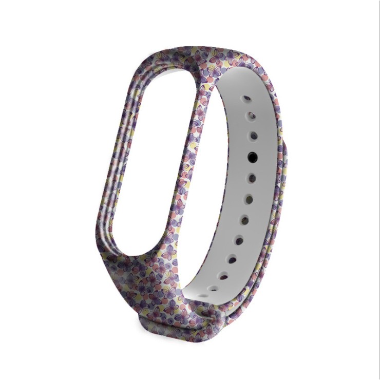 Dây đeo thay thế cho Xiaomi Miband 3 và 4 phối mầu độc đáo MB04