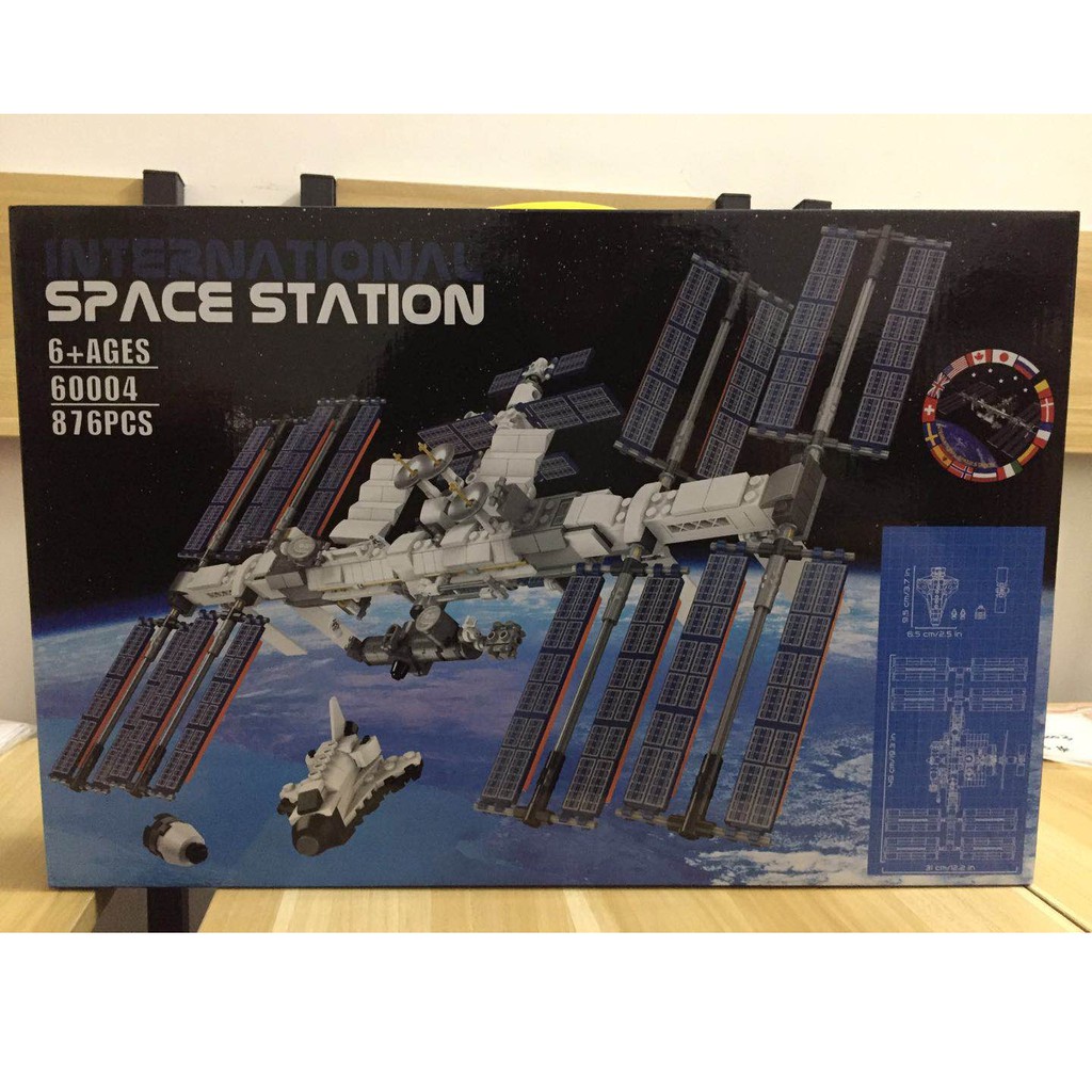 Lắp ghép Mô hình International Space Station model Compatible Trạm Không Gian Quốc Tế The Apollo 5 Lunar Lander 60004