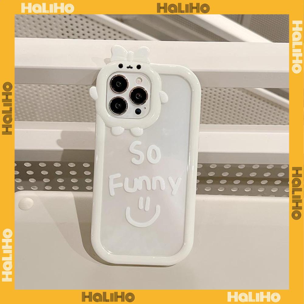 iPhone Case Silicone Soft Case Clear Case Airbag Shockproof Protection Camera Shiny Feel Smiley Cute Compatible For iPhone 11 Pro Max 13 Pro Max 12 Pro Max 7Plus xr XS Max