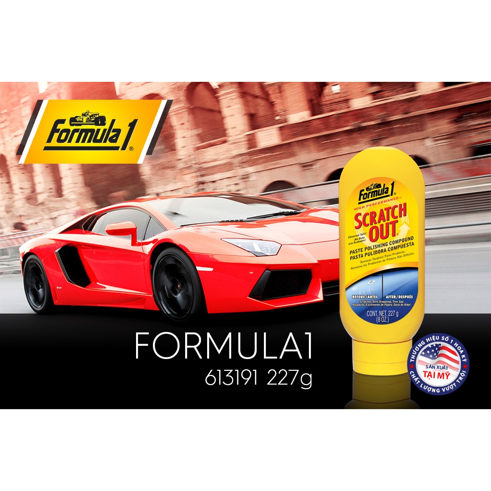 [Mã BMBAU50 giảm 10% đơn 99k] Chất Loại Bỏ Vết Trầy Xước FORMULA 1 613191 227g Nhập Khẩu Chính Hãng