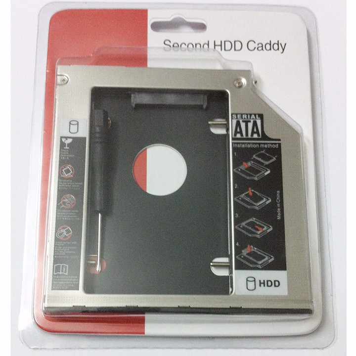 ⚡ Caddy bay SSD SATA 3 9.5mm /12.7mm (NHÔM) - Khay ổ cứng thay vị trí ổ DVD